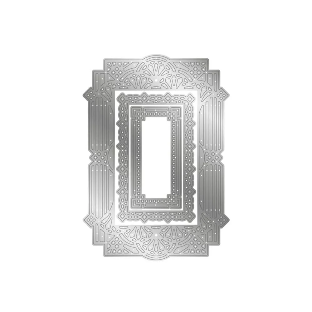 

2022 New Valentines Rectangle Nesting Layering Cutting Dies Diy Craft Paper Greeting Card Scrapbooking Decoration Embossing Mold