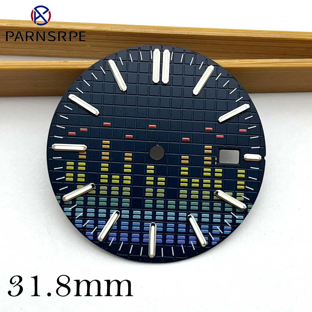 Новинка крутой механический мужской NH35 циферблат ночной светящийся дизайн 31 8 мм