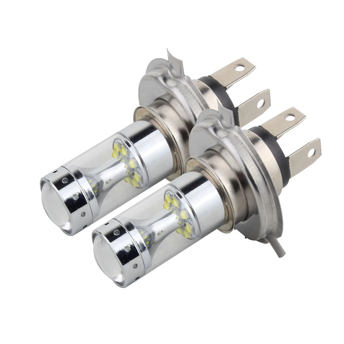 

2 шт. H4 60W 1200 LM 6000K автомобильный противотуманный светильник s с 12 CREE XB-D светодиодный светильник, DC 12V (белый светильник)