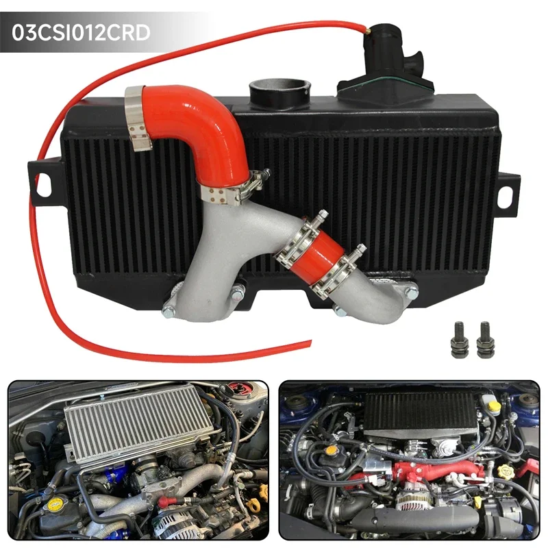 Комплект интеркулера с верхним креплением Y-образной трубы для Subaru 02-07 WRX STI EJ20 EJ25 GD