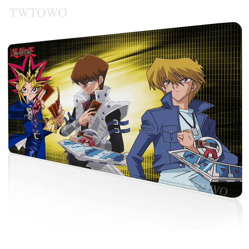 

Коврик для мыши Yugioh с японским аниме, геймерский, HD, размер XL, под заказ, натуральный каучук, противоскользящий, для офиса