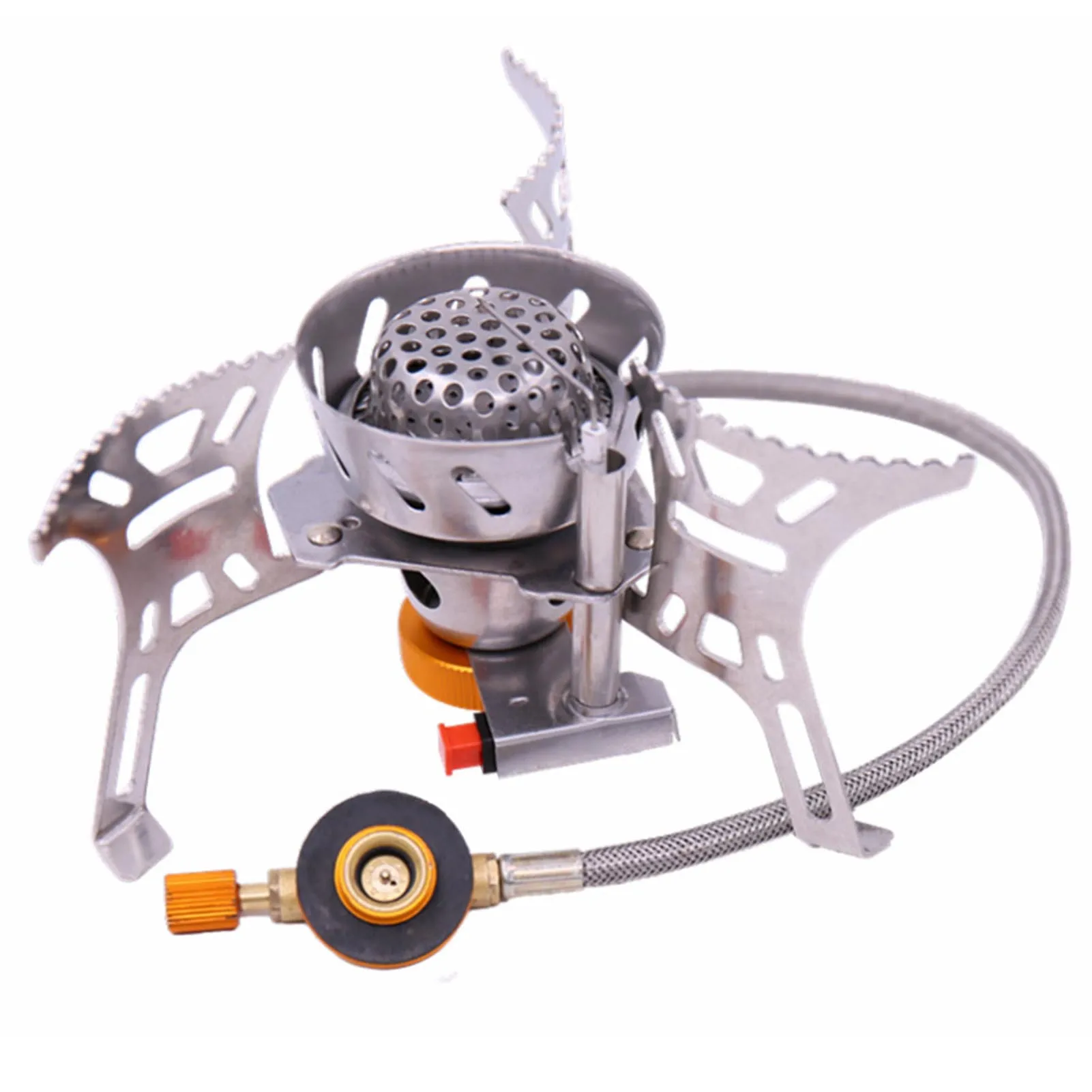 

Portable Camping Stove Burner Upgrade Windproof Backpacking Stove Wind Guard Burner For Outdoor Picnic Camping And Backpacking