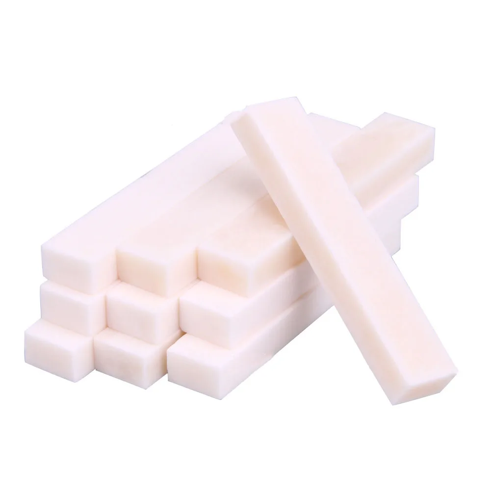 

10 PCS Blank Bone Nut 52x10x6mm Luthier Saddle Bridge DIY For Bass Ukulele Acoustic Electric Classical Bass Guitar Banjo Mandoli