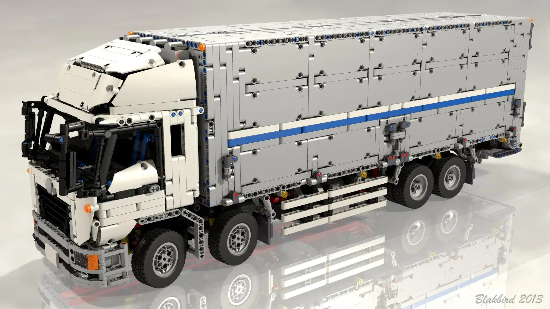 Фото 4128 деталей. Конструктор Arakawa Wing Body Truck MK 13139, механическая серия, строительные блоки для детей. №3