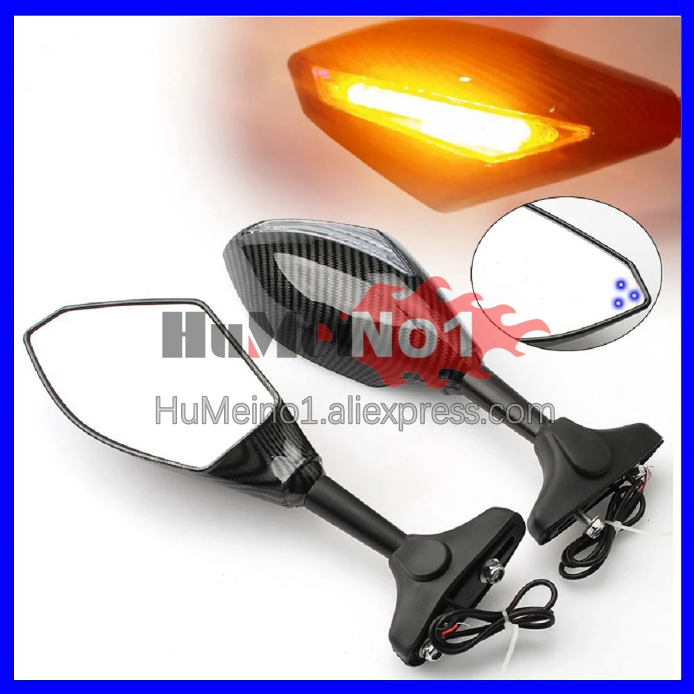 

2X Turn Lights Side Mirrors For BMW S 1000 S1000 RR 1000RR S1000RR 2009 2010 2011 2012 2013 2014 Turn Signal Rearview Mirrors