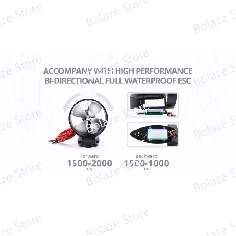 TD20 50 В 1200 Вт 20 кг тяговое подводное подруливающее устройство для ROV и подводного