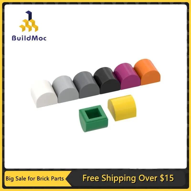 10 шт. MOC части 49307 изогнутый кирпич 1x1x2/3 двойной Топ строительный блок частицы DIY