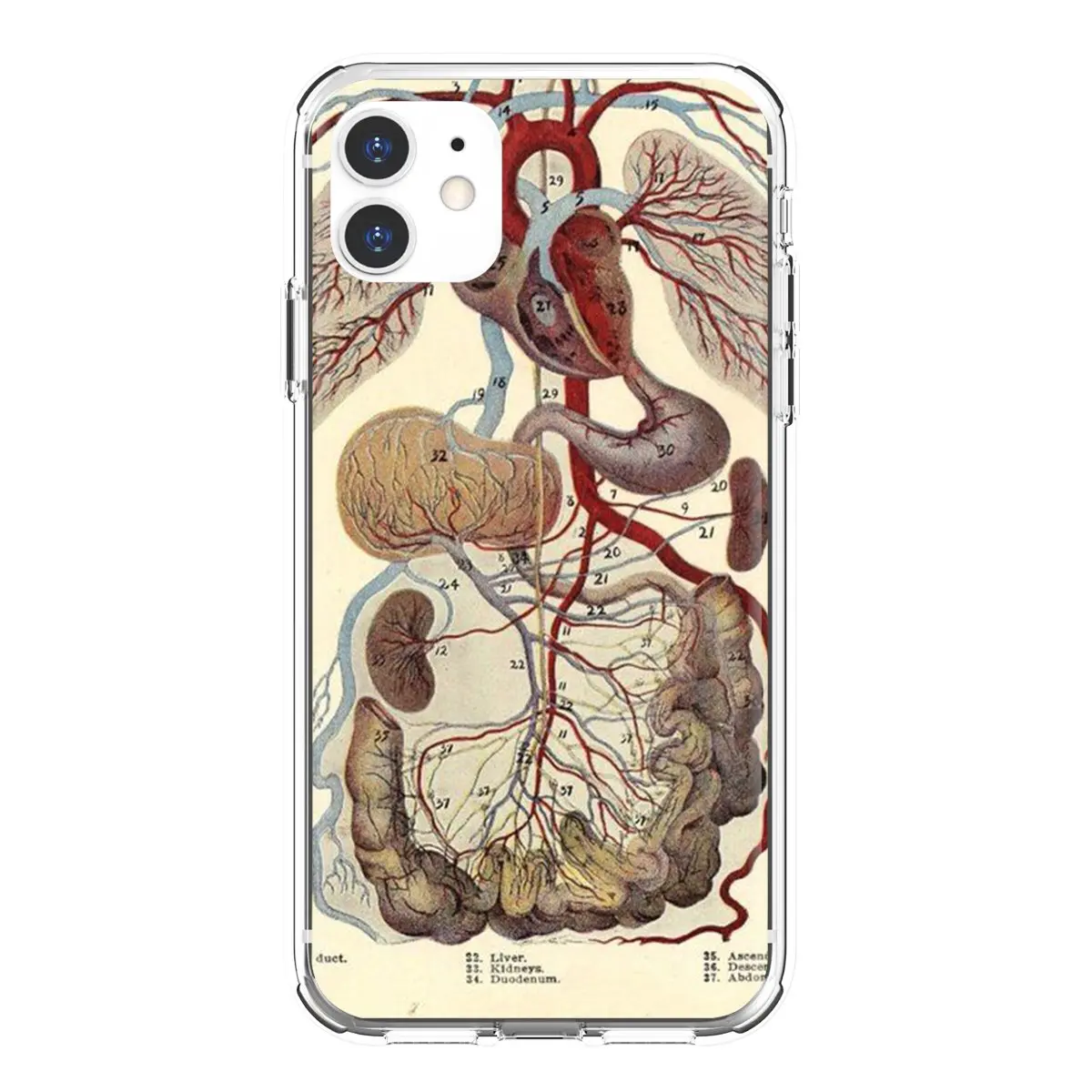 Винтажный медицинский анатомический сердечный рисунок для Samsung Galaxy S10 S10E S20 FE S21 S30