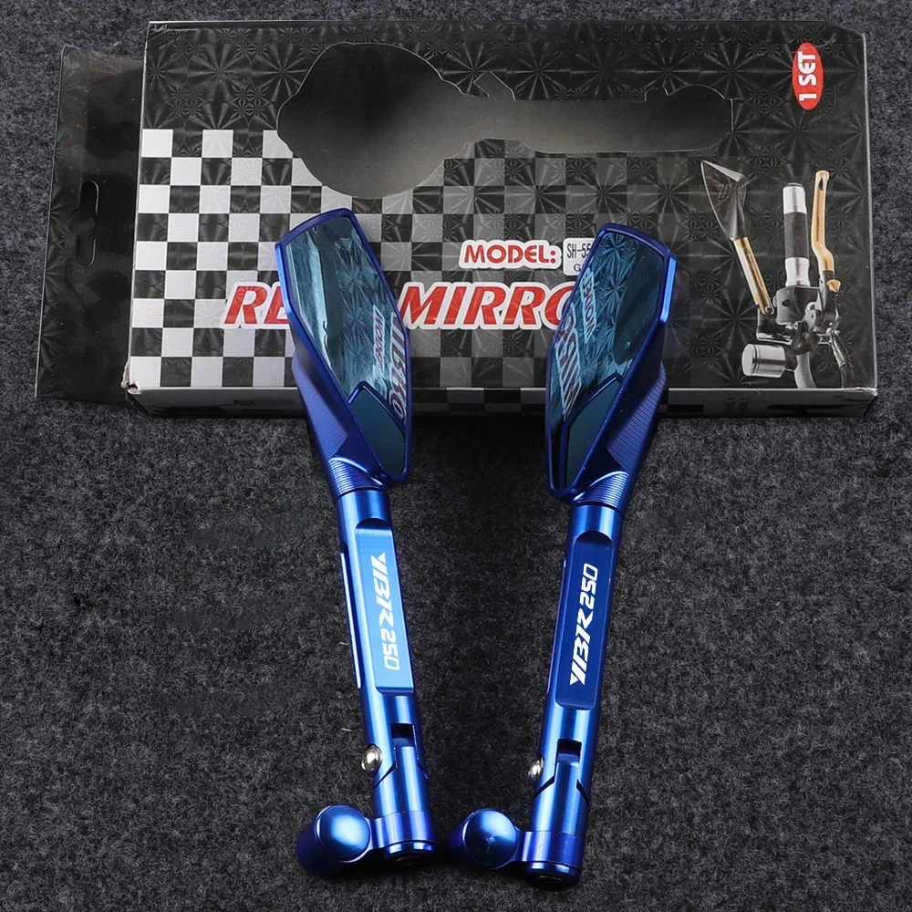 

Motorcycle Rearview Mirror Handlebar Mount 10mm For Yamaha YBR250 YBR 250 2010 2011 2012 2013 All Years 10MM Left Right Thread