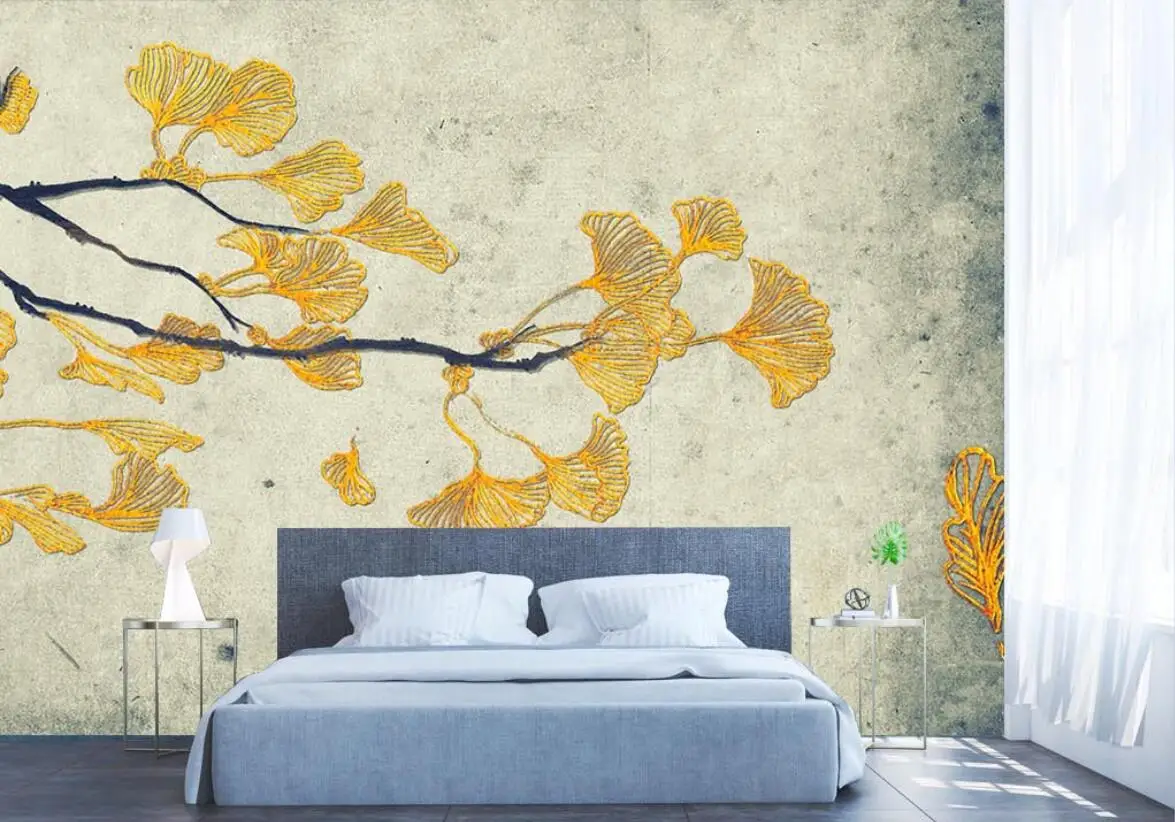 3D-обои beibehang на заказ фрески современные минималистичные золотые линии тисненые