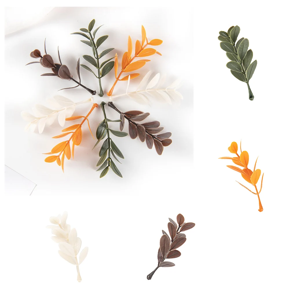 

50Pc Artificial Willow Leaves With Artificial Leave Flower Arrangement GreenPlant Leave Decoration Single Simulated Willow Leave