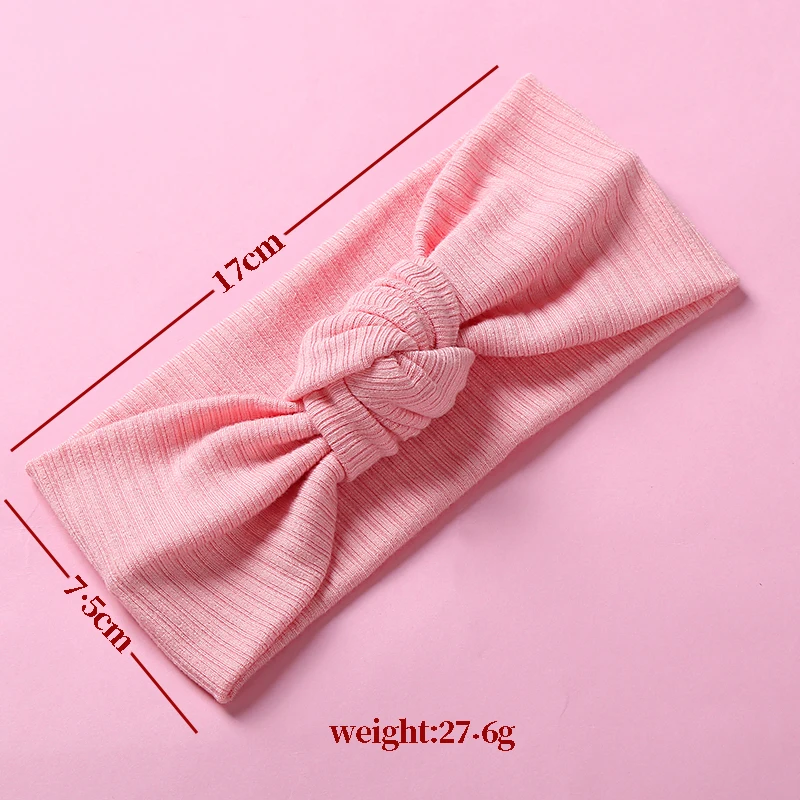 

Baby Elastic Nylon Threaded Hairband Child's Knotted Head Wrap Headdress Kids High Quality Solid Color Hair Accessories