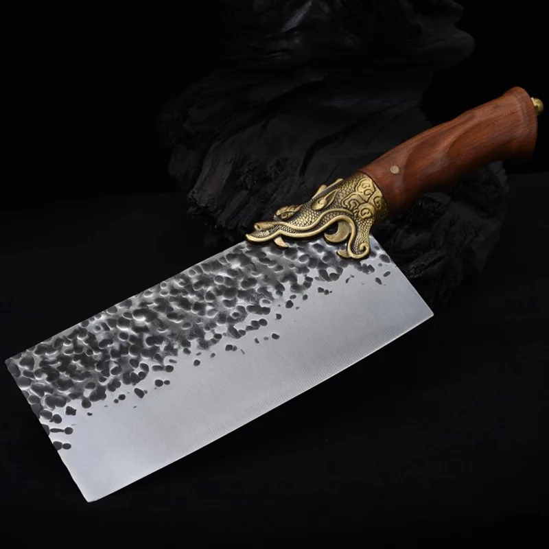 

Longquan кухонный нож медный Декор ручной работы 7,5 дюймов острый резак мясной нож шеф-пора китайский нож инструменты для мяса птицы китайский м...