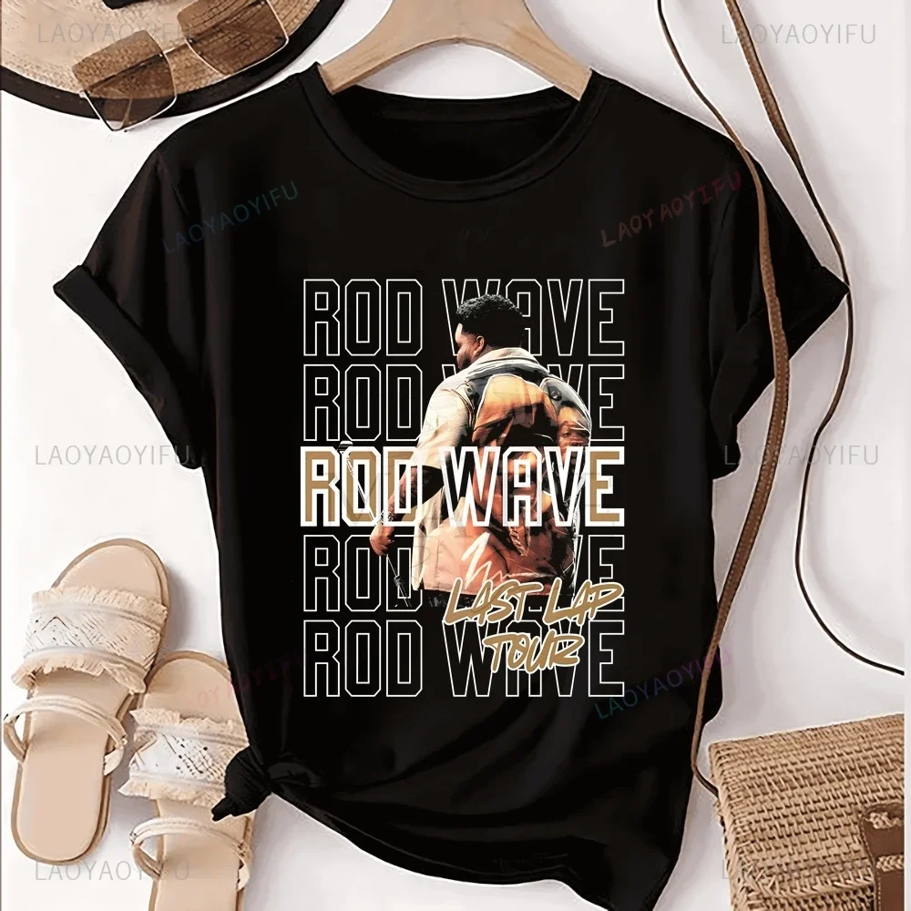 Повседневная модная футболка с принтом ROD WAVE топ Trend рубашка унисекс короткими