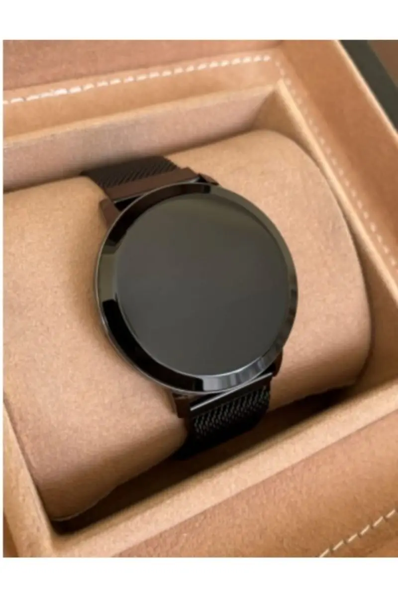 

Waterproof steel mesh watchband digital touch Unisex watch with waterproof