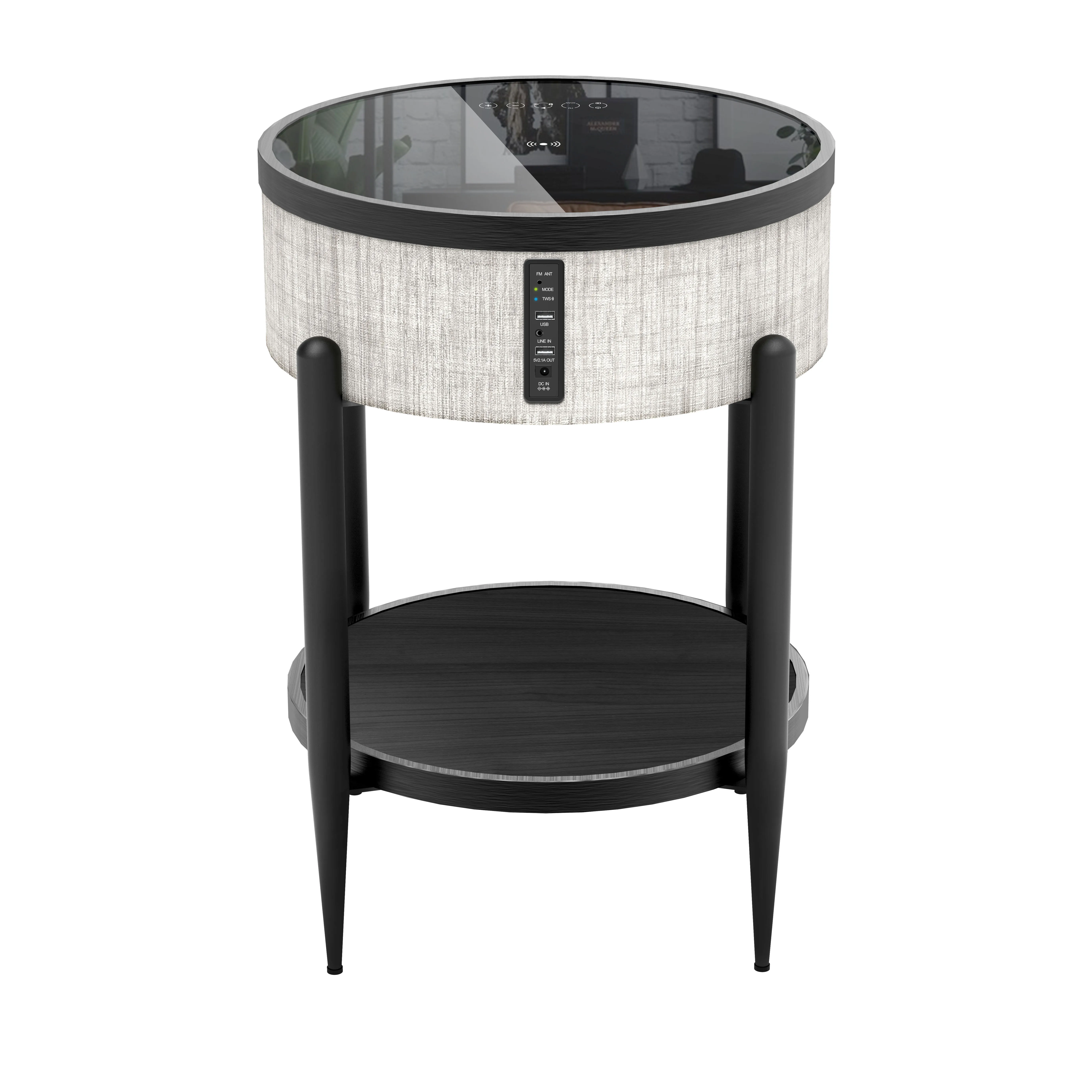 

Домашняя аудиосистема, многофункциональная настольная Bluetooth-колонка, беспроводное зарядное устройство, журнальный столик, Bluetooth-колонка