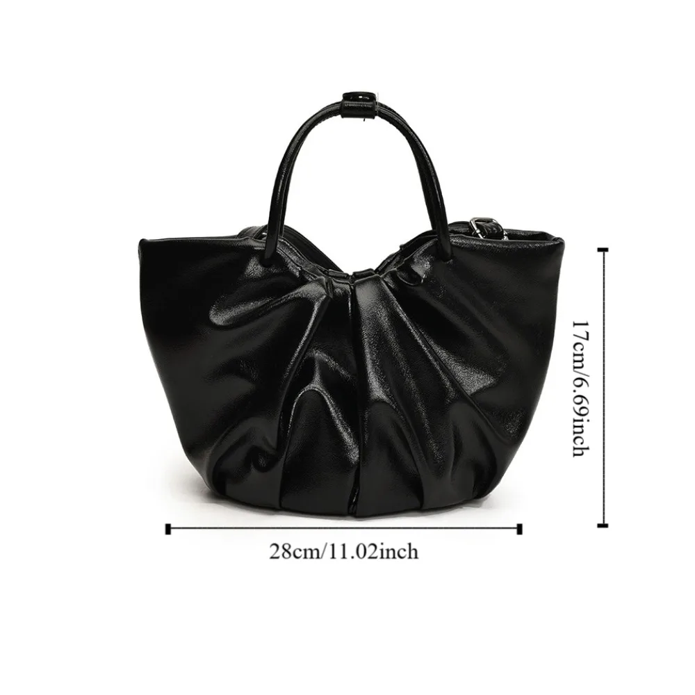 Осенняя винтажная кожаная сумка с масляным воском складная классическая ретро