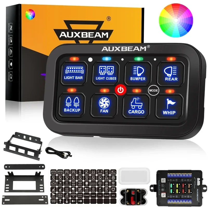 Панель переключателя RGB 8 групп переключатель/Мгновенный/импульсный режим