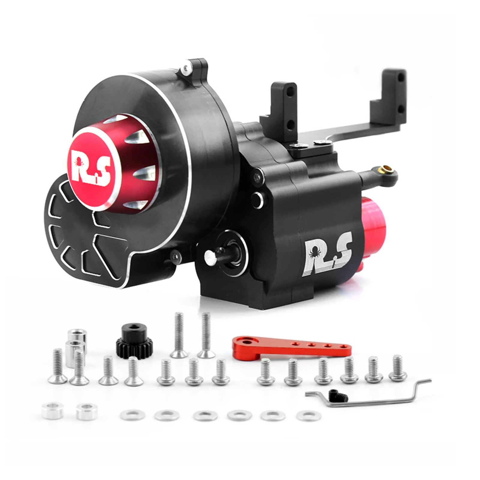 

Metal 2 Speeds & Reverse Shiftable Transmission Gearbox Replacement For Axial SCX10 I II III 1/10 RC Crawler Car Accessories