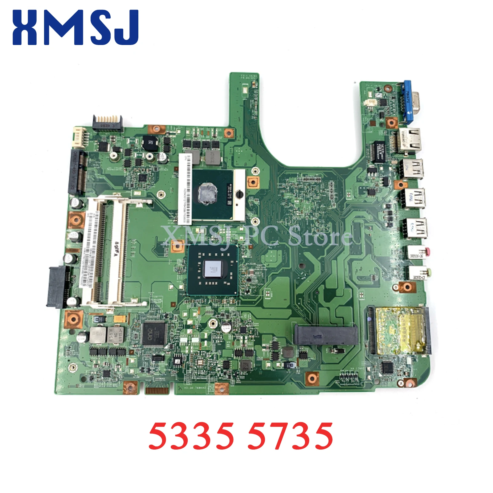 

XMSJ MBATR01001 08219-1 48.4K801.011 For Acer Aspire 5335 5735 Laptop Motherboard GL40 DDR2 Free CPU MAIN BOARD Full Test