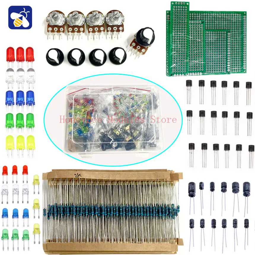 7 коробок одного электронного компонента светодиодные потенциометры печатная