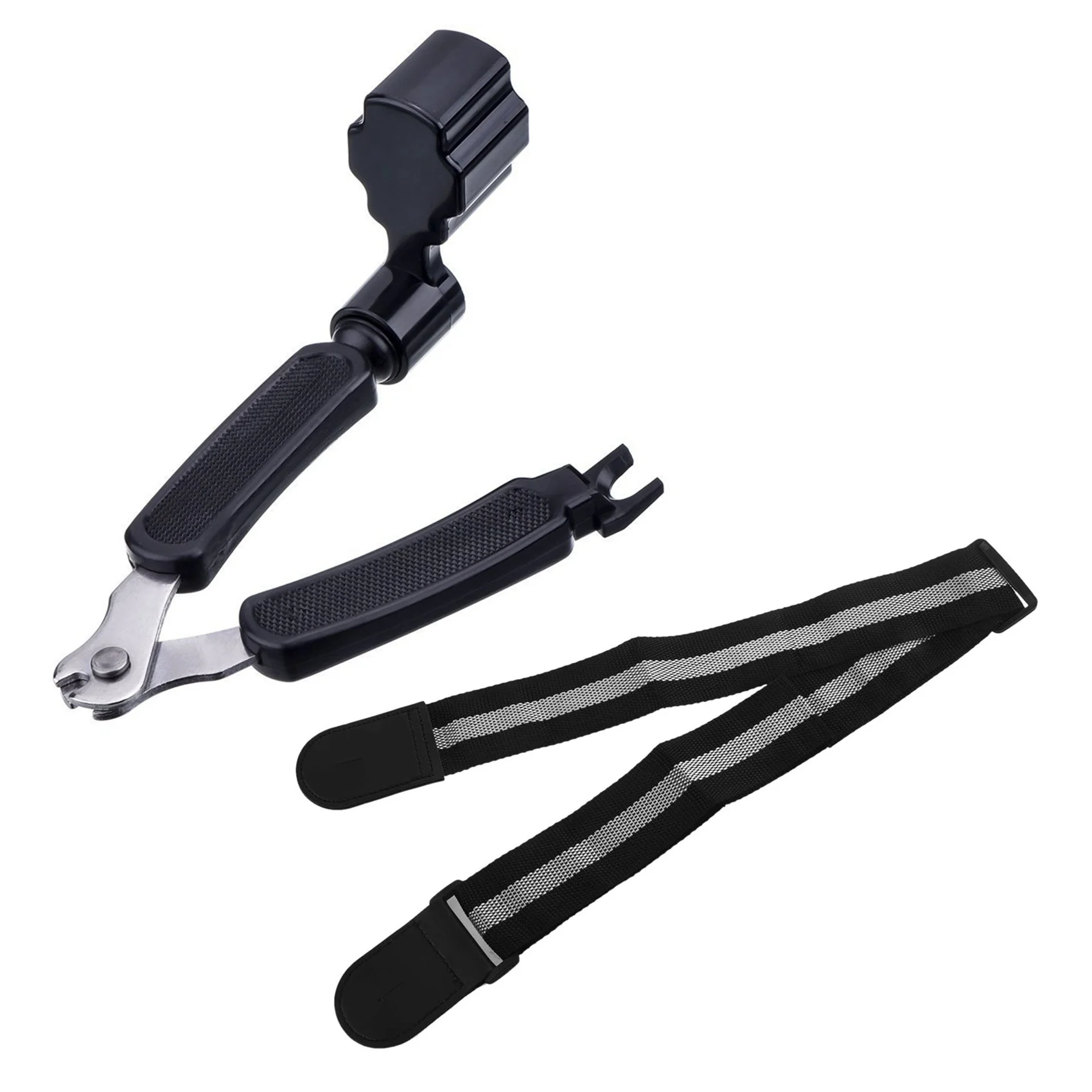 

Регулируемые гитарные ремни, нейлоновый ремешок для акустической гитары с многофункциональным намоточным устройством для струн гитары, ре...