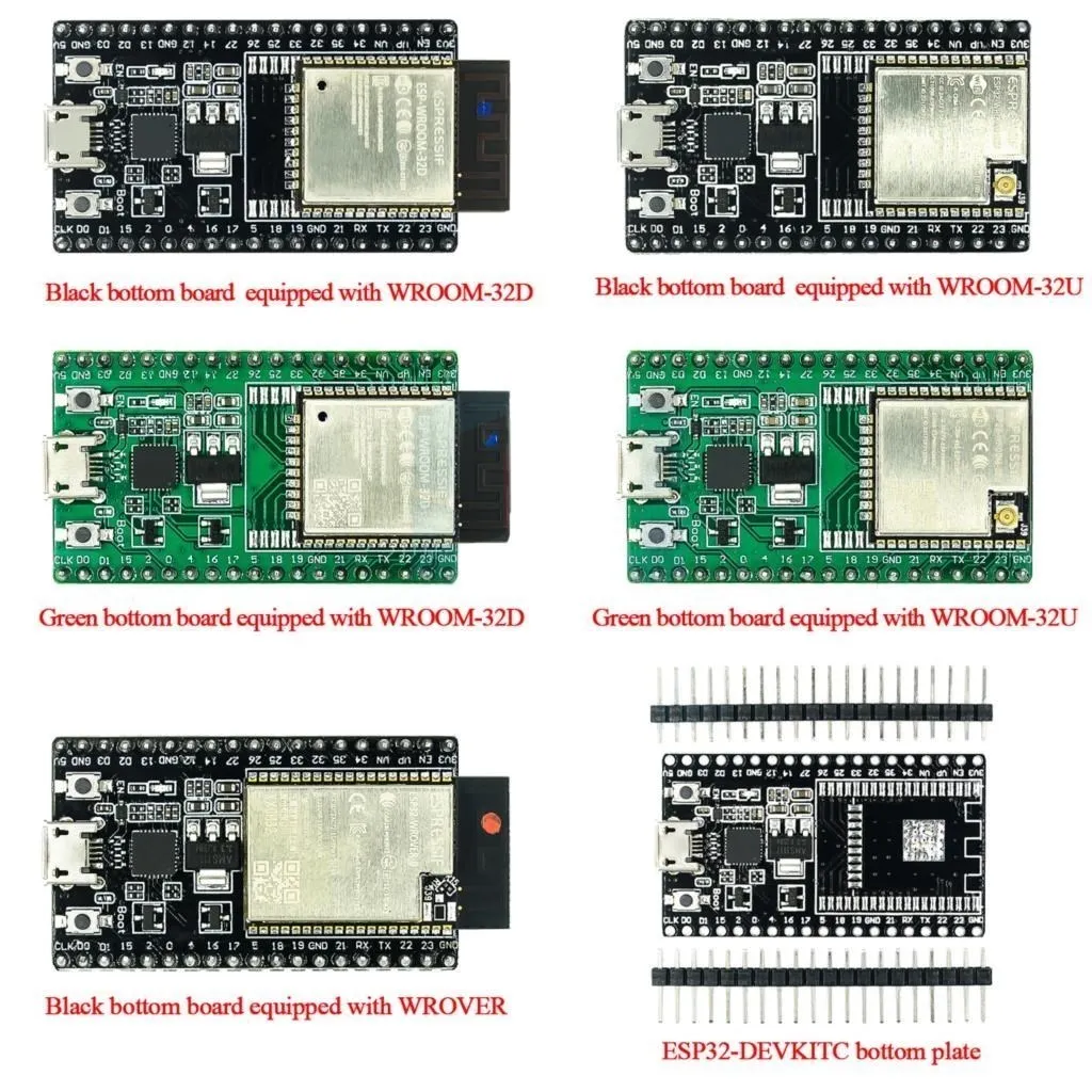 ESP32-DevKitC разумная плата ESP-WROOM-32D-32U WIFI + Bluetooth-совместимый IoT ESP-WROOM ESP32 беспроводной модуль