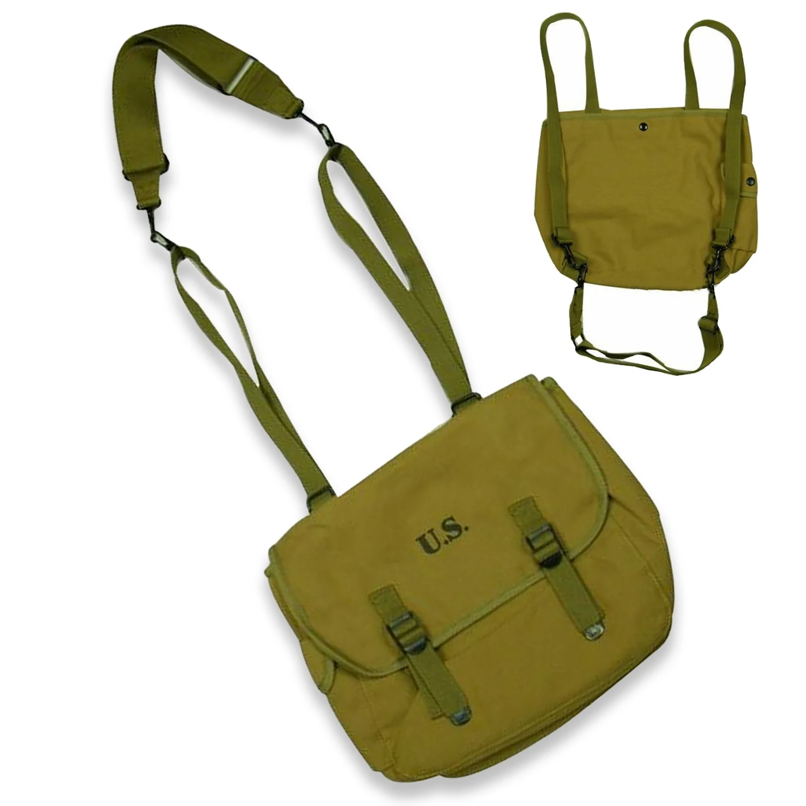 

WW2 US MILITARY M36 MUSETTE WWII CANVAS BAG BACK HAVERSACK