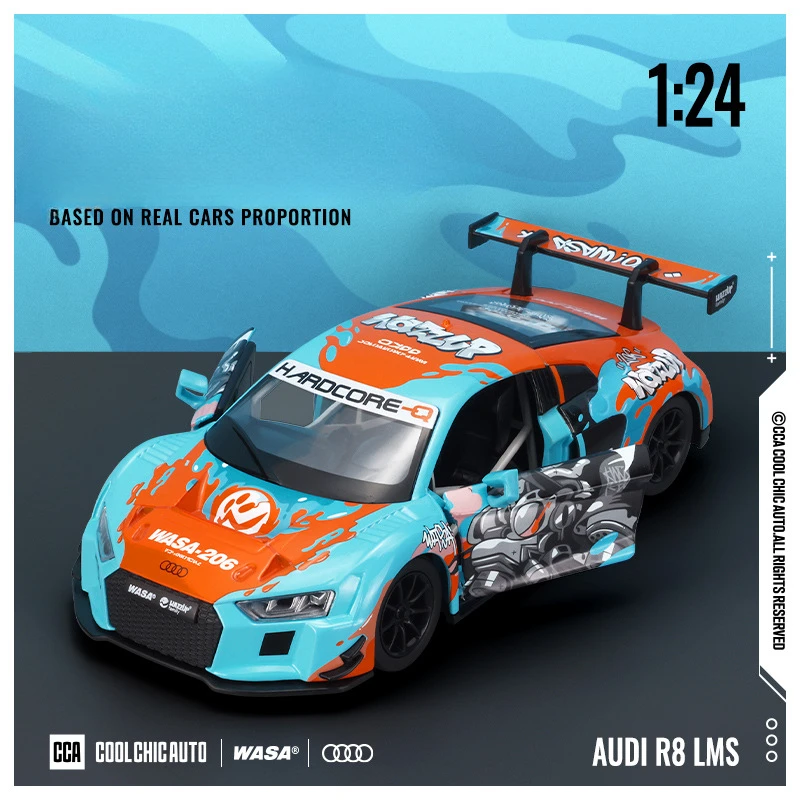 CCA моделирование 1:24 BMW M4-GT3 модель суперкара литой под давлением сплав игрушечный