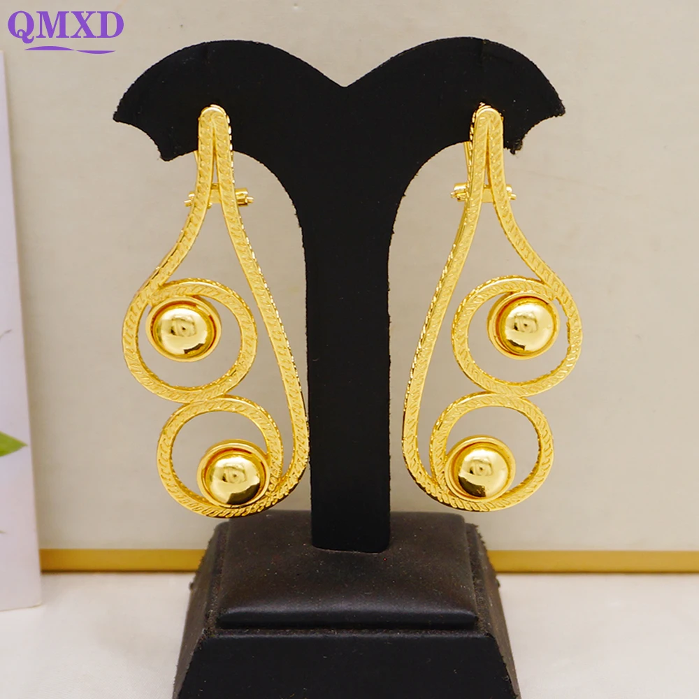 

Trendy Irregular Drop Earrings Long Statement Earring African Copper Earrings For Women Fashion Jewelry Wedding Party Gifts
