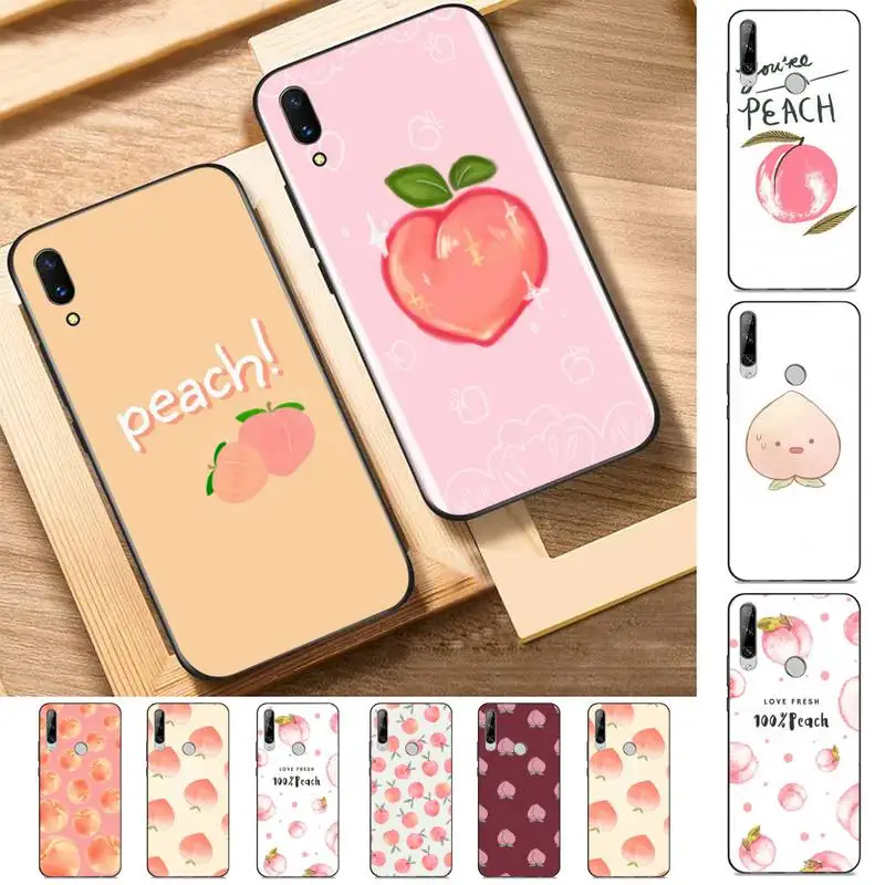 

Pink Peach Phone Case for Huawei Y 6 9 7 5 8s prime 2019 2018 enjoy 7 plus
