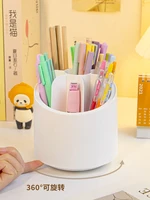 organizers desk assessories kawaii school accessories office objects brushes container desk swivel organizer pen holder cup pens
