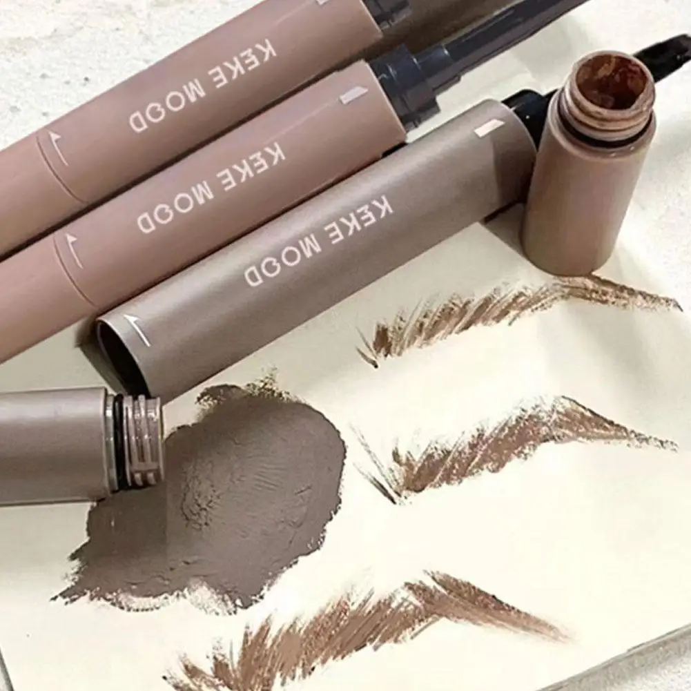 

Waterproof Brown Grey Eyebrow Dyeing Cream Pencil Natural Lasting Non-smudge Setting Dye Eye Brow Pen with Brush Makeup Cosmetic