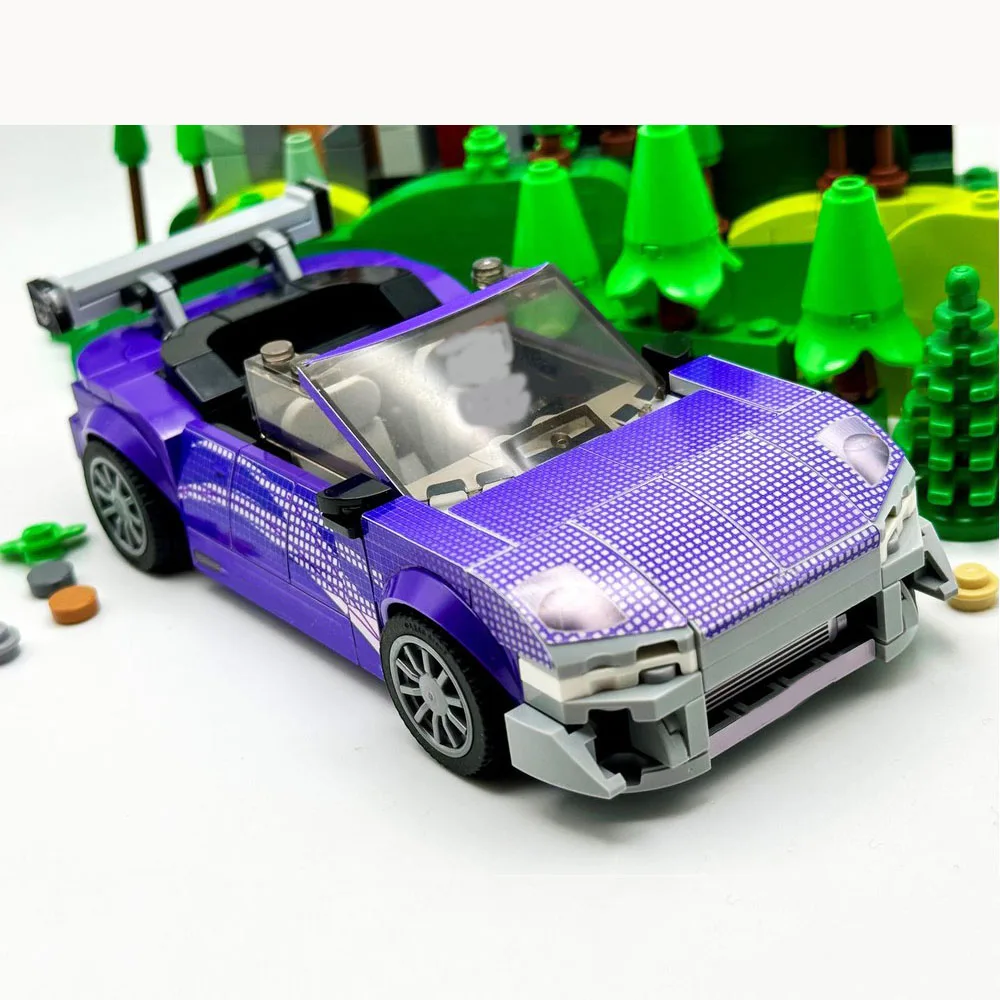 Poladeer 226 шт. Eclipse Spider Speed Champion гоночный автомобиль на заказ строительные блоки