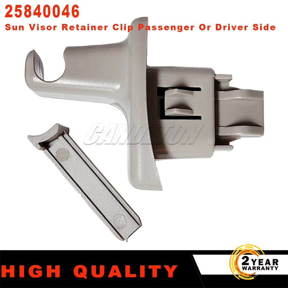 

1 шт. серый фиксатор солнцезащитного козырька на сторону пассажира или водителя 25840046 для 2003-2014 Chevrolet Express GMC Savana Van