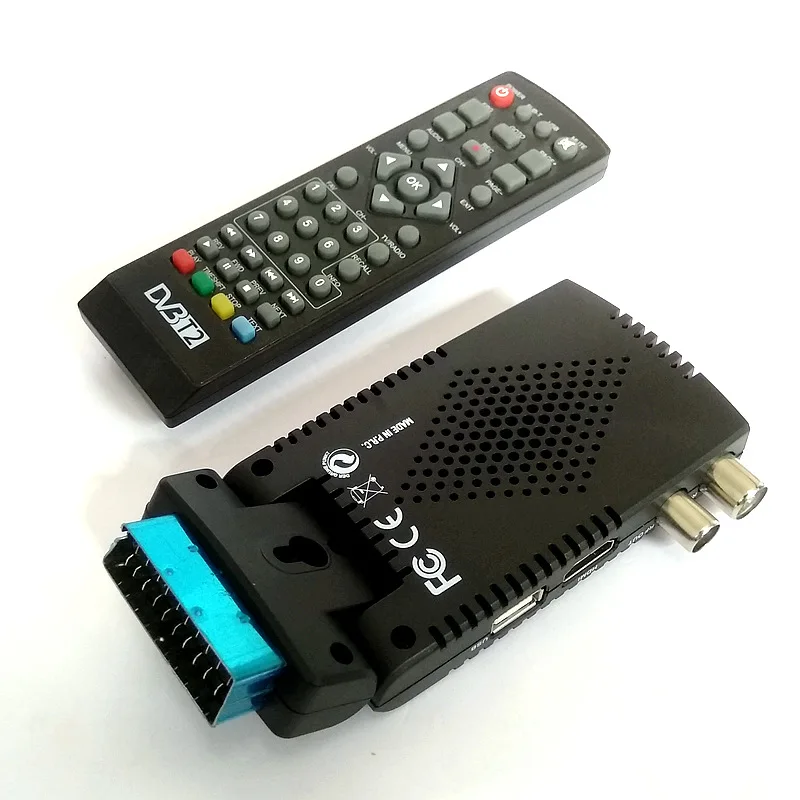 Фото Приемник DVB-T2 H.265 1080P HD для цифрового эфирного телевидения с интерфейсом Scart, пультом дистанционного управления 2 в 1, для стран ЕС. №3