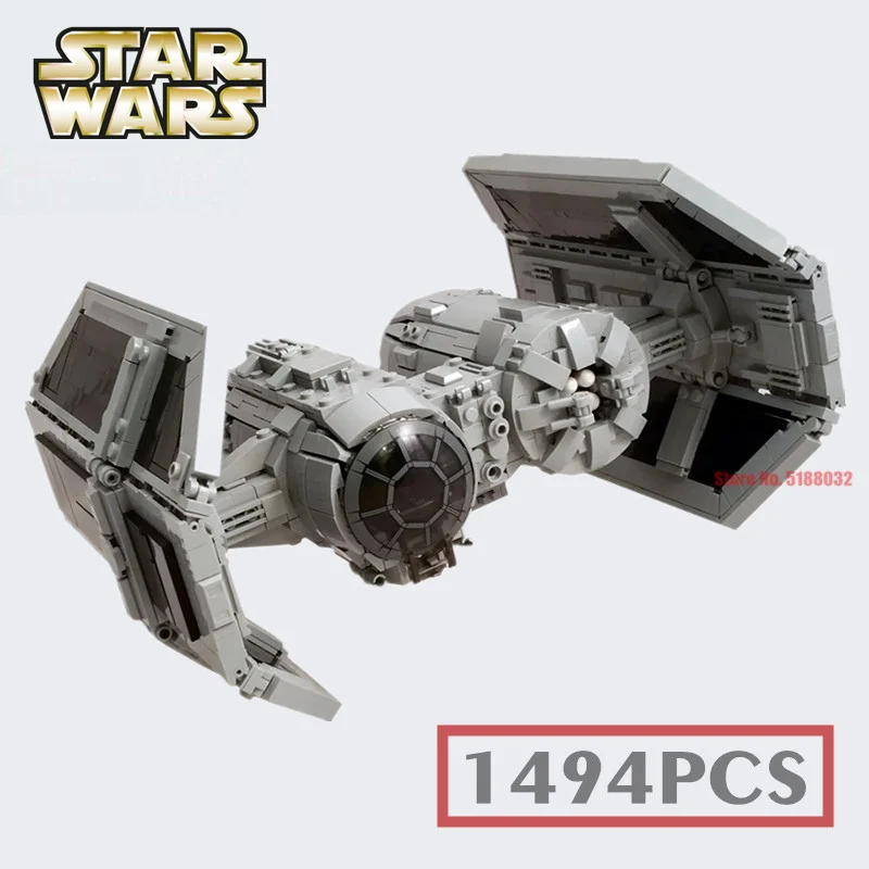 

New 1494PCS Space TIE Bomber Fighter Star Space Wars Building Blocks Figures Bricks MOC-13952 Children Toys Kid Gifts