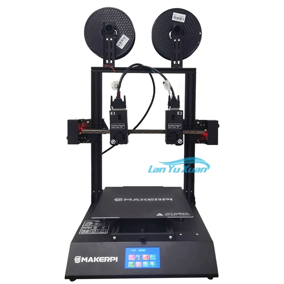 MakerPi P3 Pro без выравнивания IDEX 2 головки цвета 5 в 1 3d принтер Stampante Druck