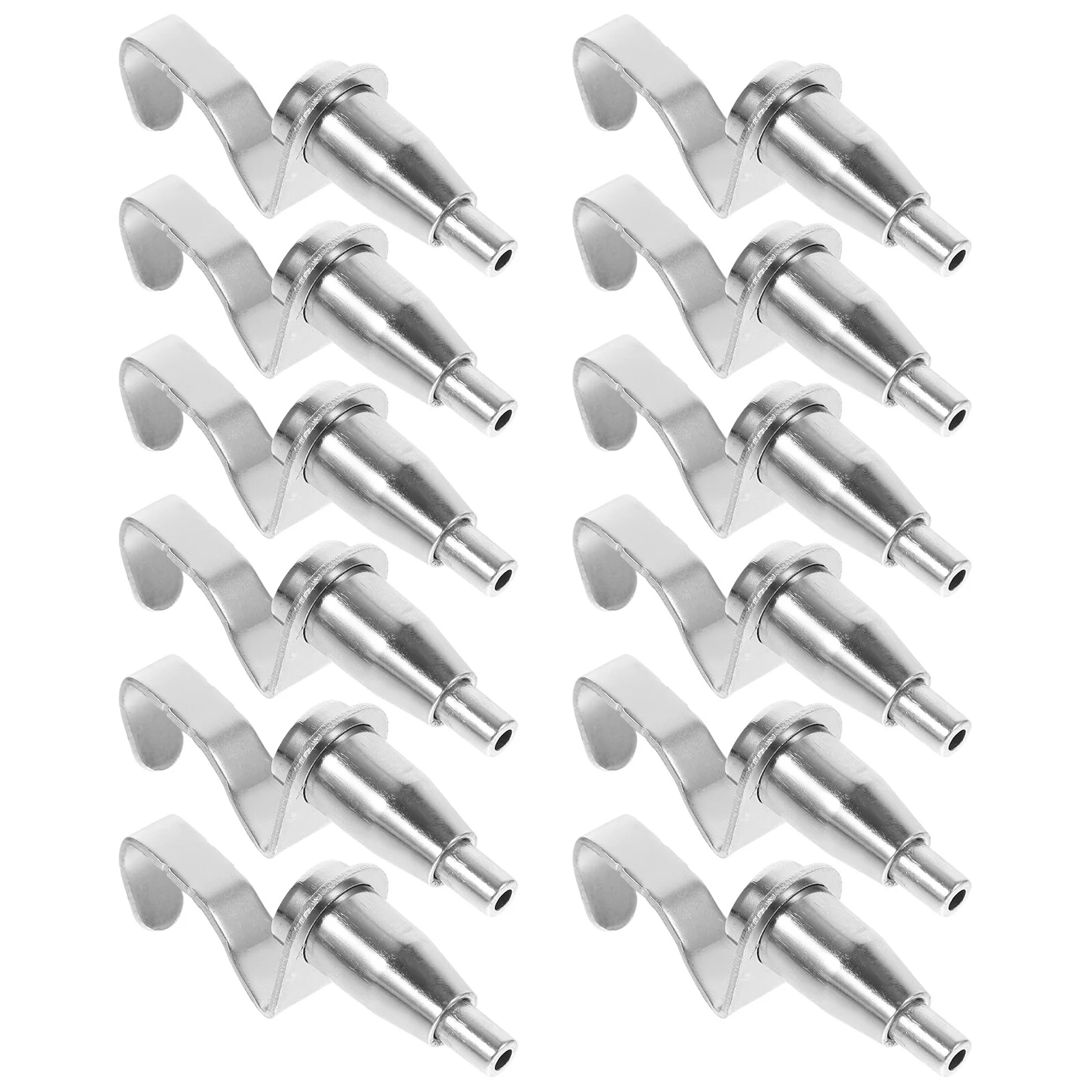 

12Pcs Adjustable Metal Gallery Display Metal Clothes Hangers Picture Rail Hooks Hanger System Accessories for Wire Rope