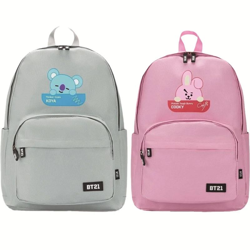 

Рюкзак BT 21 для мужчин и женщин, милый школьный ранец в стиле знаменитостей, коала, овчина, праздничный подарок на день рождения