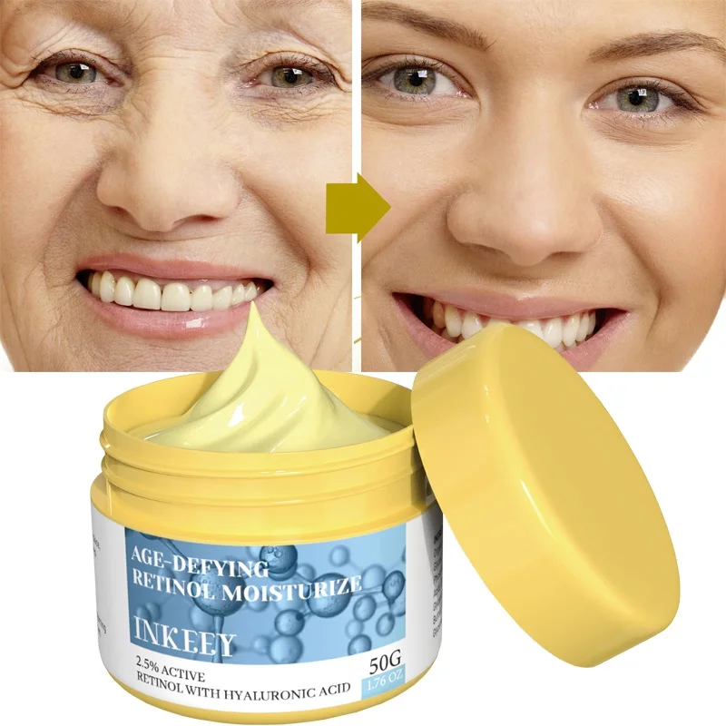 

Retinol Wrinkle Removal Face Cream Anti-Aging Fade Fine Line Firming Brighten Whitening Moisturizing Skin Care Korean Cosmetics