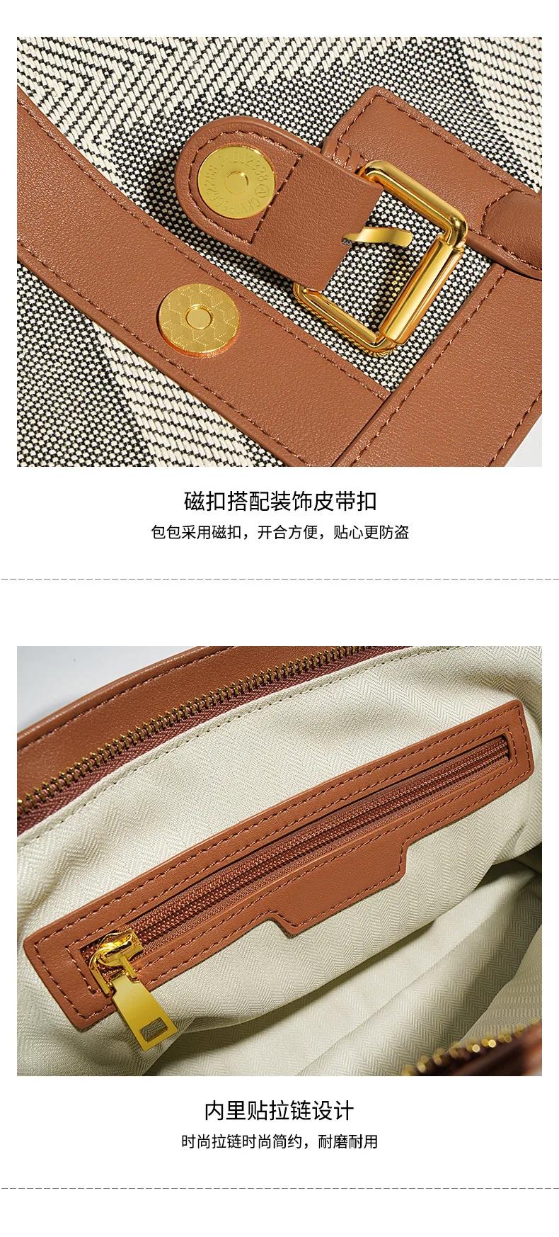 Commuter canvas bag 2022 new fashion trend niche design underarm bag single shoulder handheld large capacity tote bag