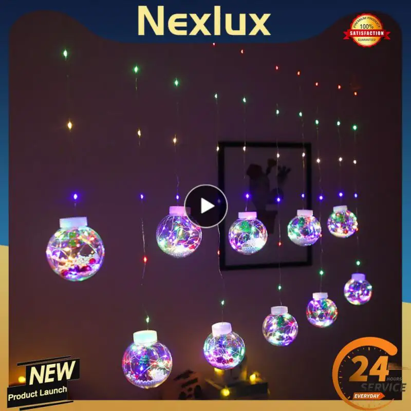 

LED String Lights Christmas Garland Curtain Christmas Decorations for Home Fairy Lights New Year's Eve Decorations Navidad