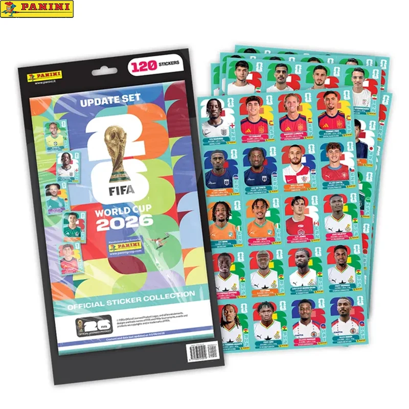 Фото Новый набор стикеров Panini FIFA World Cup Update 2026, лимитированная коллекция, в наличии, БЫСТРАЯ ДОСТАВКА №1