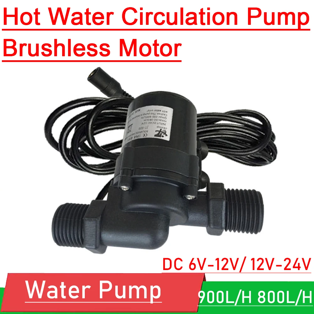 

12V 24V Solar Hot Water Circulation Pump Brushless Motor Water heater booster Submersible cycle Pump Refrigeration system CAR