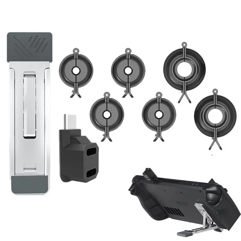 

Аксессуары для игровой консоли, комплект задних кронштейнов, адаптер USB C, клавишный колпачок для игровой консоли, совместимый с искусственн...