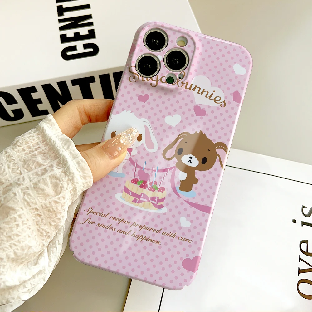 Чехол для телефона MINISO SUGARBUNNIES Samsung S21Fe S23 22 Ultra Plus A 04E 33 5G HD в твердом переплете с