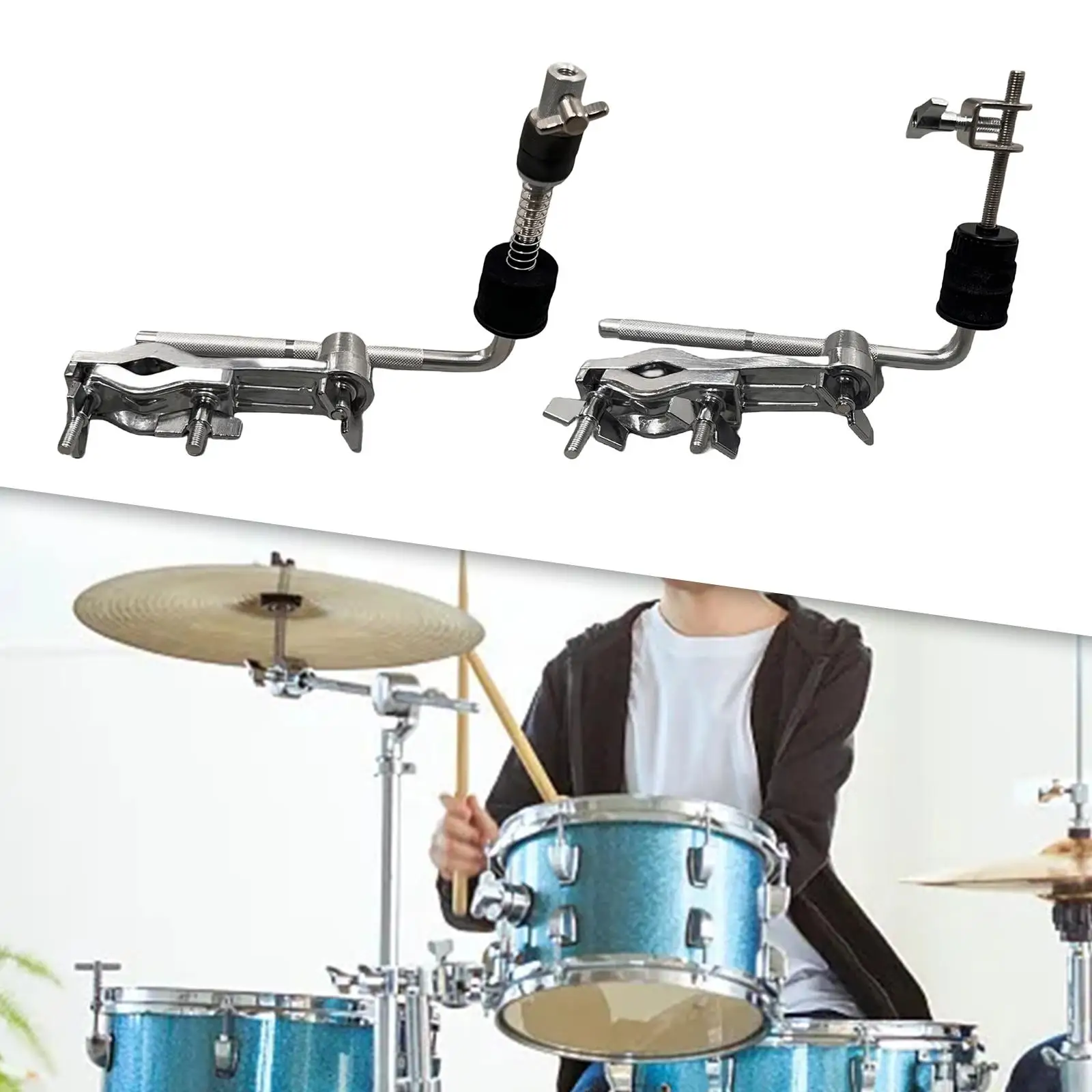 Держатель зажима для крепления пластины колокольчика металлический рычаг