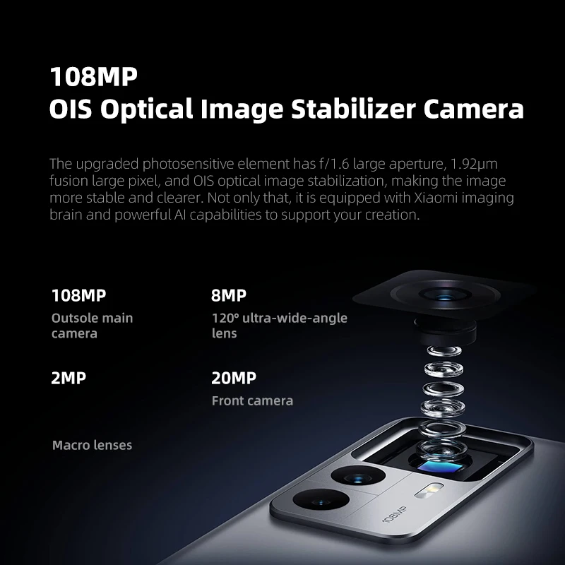 Global Rom Xiaomi Redmi K50 Ultra Smartphone 5G Snapdragon 8+ Gen 1 NFC 120W Charging 6.67'' Display 108MP Camera Mobile Phone