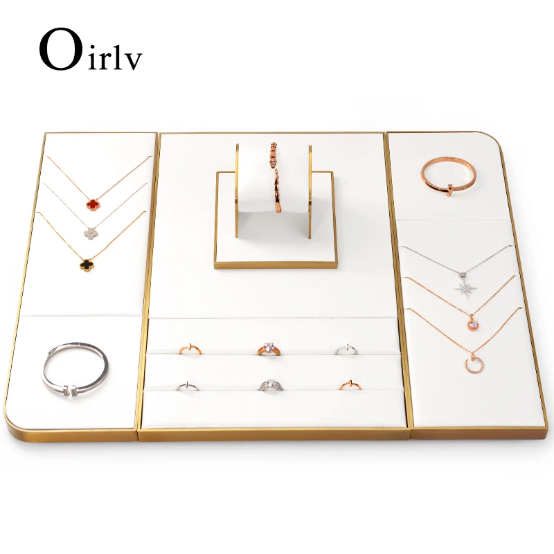 Набор для демонстрации ювелирных изделий Белый Органайзер хранения ожерелий